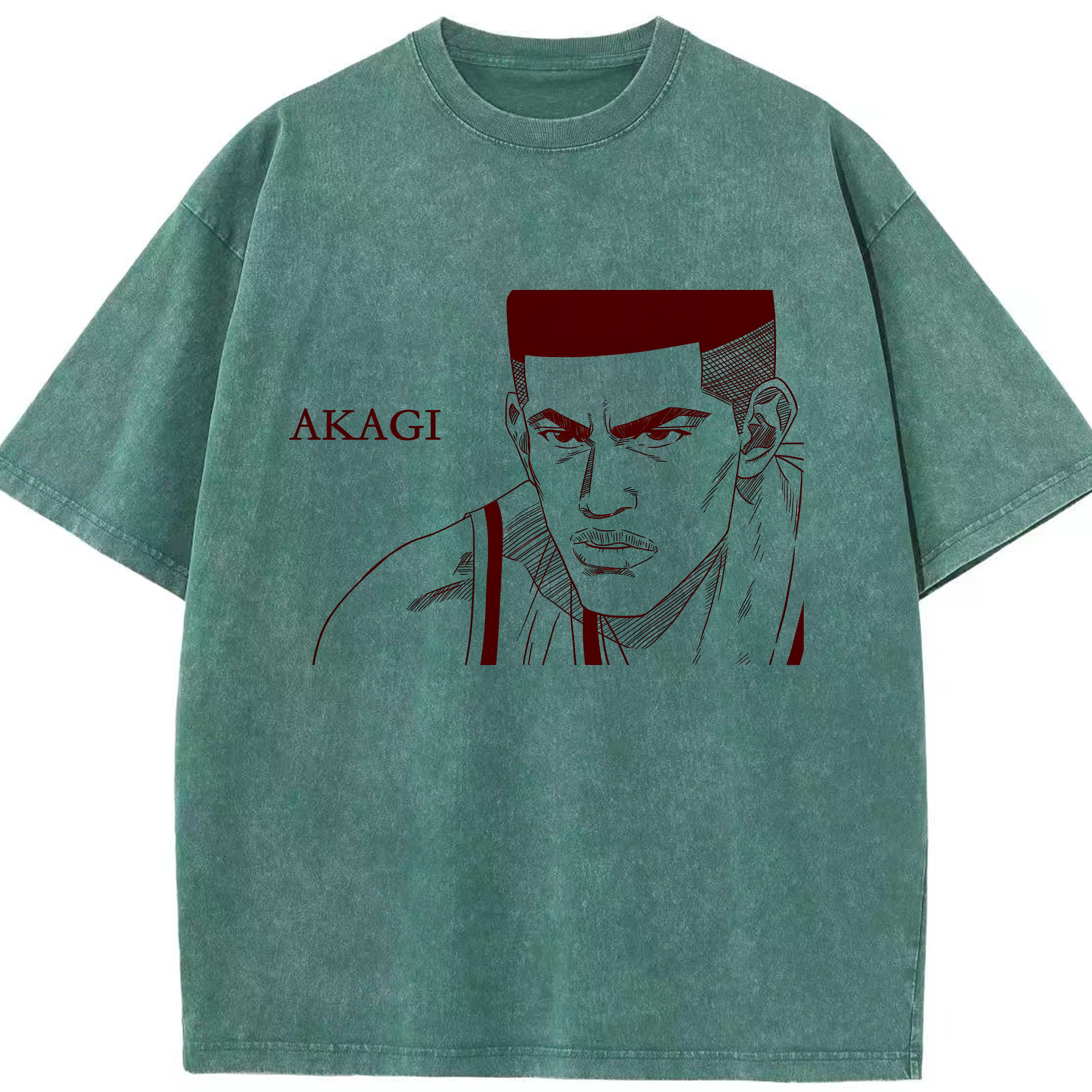 （画像用） SLAM DUNK／スラムダンク 綿100% ヴィンテージ風 半袖Tシャツ（フロントプリント）